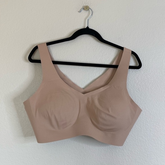 Honeylove V-neck bra women’s 2XL sand EUC with pads - Picture 2 of 4